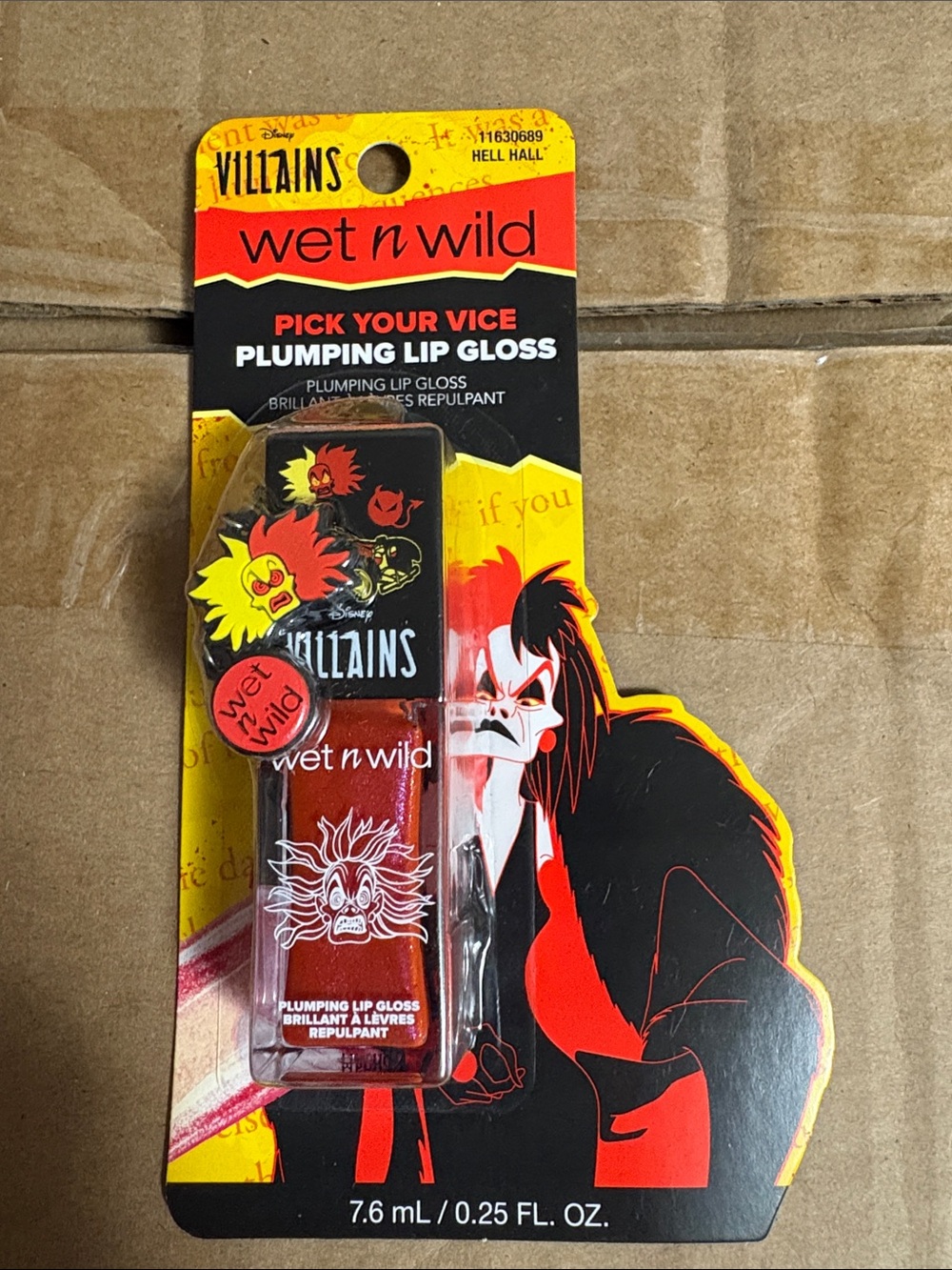 wet n wild Villains Pick Your Vice Plumping Lip Gloss - Red and Black Packaging